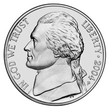 2004 Jefferson Nickel