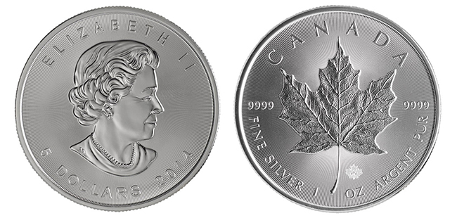Silver Canadian Maple Leaf - 1 oz