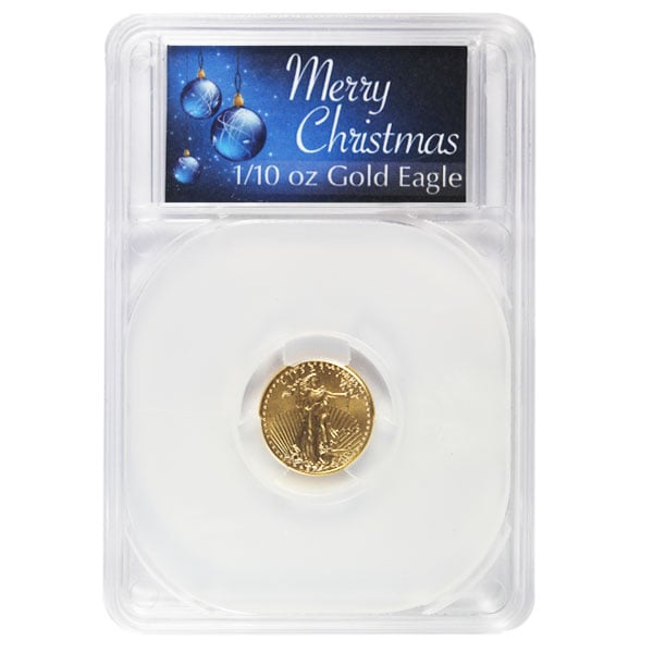 1/10th Oz Gold American Eagle - IN MERRY CHRISTMAS CAPSULE thumbnail