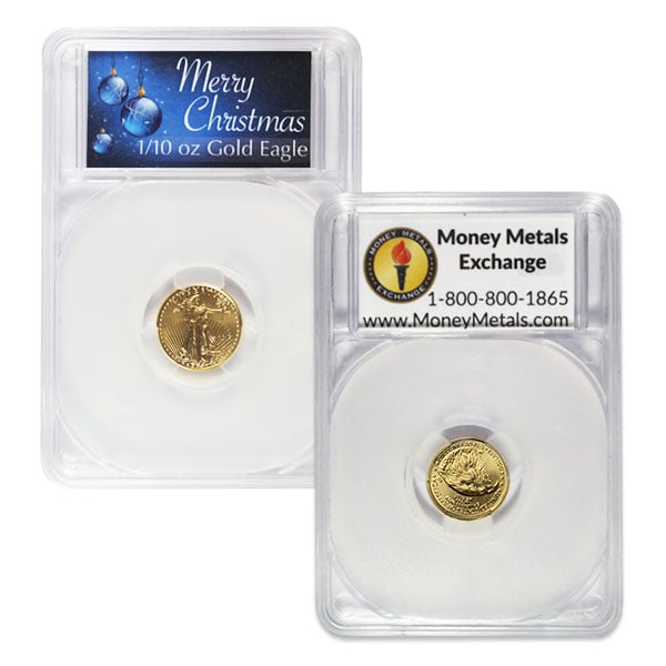 1/10th Oz Gold American Eagle - IN MERRY CHRISTMAS CAPSULE