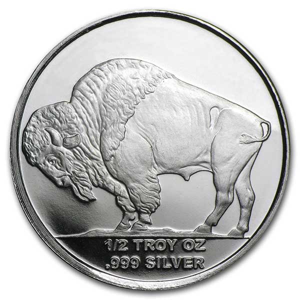 1/2 Ounce Buffalo SILVER Round