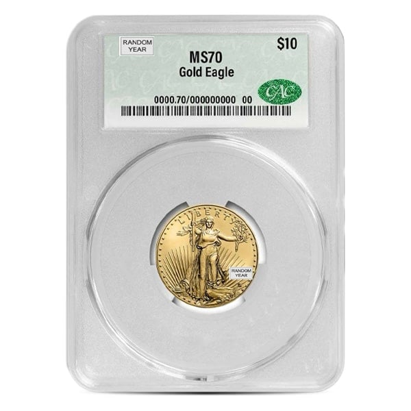 MS70 Graded 1/4 Troy Oz Gold American Eagle (PCGS / NGC / CAC) - RANDOM Dates
