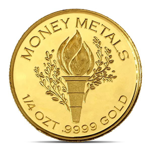 1/4 Ounce Gold Round - Mercury Design, .9999 Pure