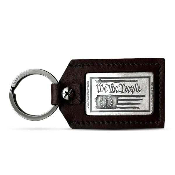 We The People Silver Keychain Card - 1/4 Troy Ounce, .999 Pure