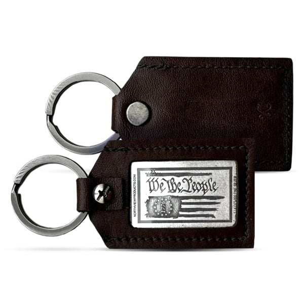 We The People Silver Keychain Card - 1/4 Troy Ounce, .999 Pure