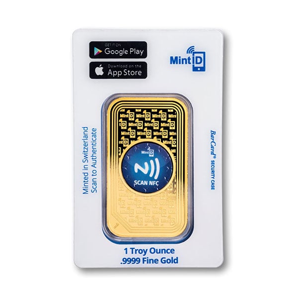 MintID Gold Bar - 1 Troy Oz, .9999 Pure Gold