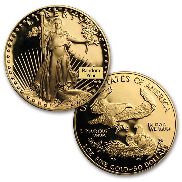 Proof Gold Eagle Set (1 oz, 1/2-oz) (Random Years)