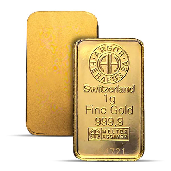 Argor-Heraeus - Gold Bar 1 Gram, .9999 Pure
