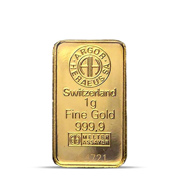Argor-Heraeus - Gold Bar 1 Gram, .9999 Pure