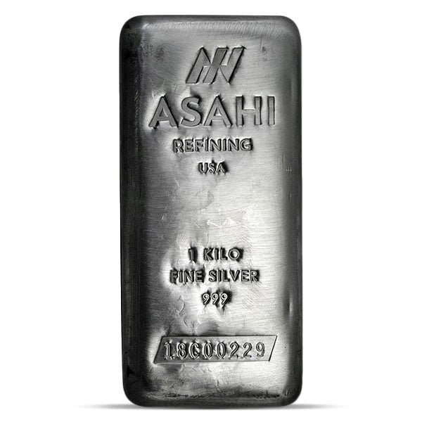 Asahi Kilo Bar - 1 Kilogram (32.151 Troy Oz), .999 Pure Silver
