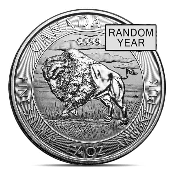 1-1/4 Ounce RCM Bison - .9999 Silver (Dates Our Choice)