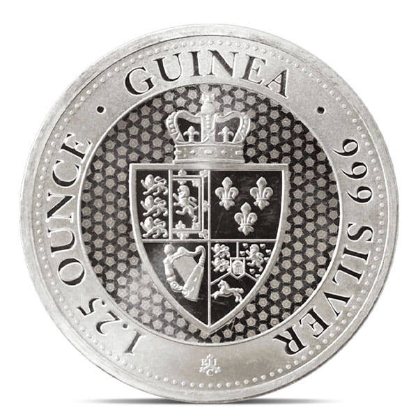 1-1/4 Ounce Silver Spade Shield Guinea - .999 Silver