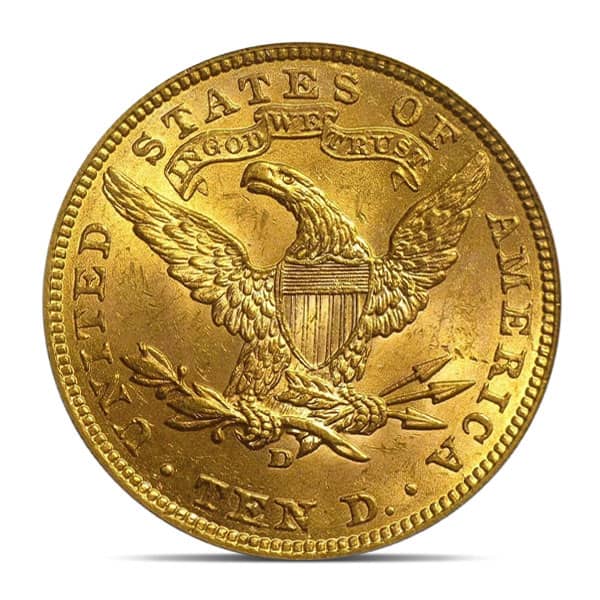 MS63 Graded $10 Liberty U.S. Gold Coin (PCGS / NGC) - Random Dates