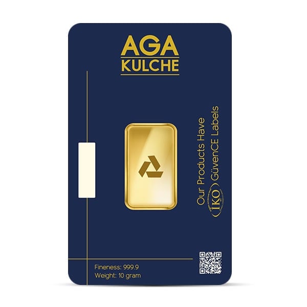 AgaBullion Gold Bar, 10 Gram, .9999 Pure in Assay Package