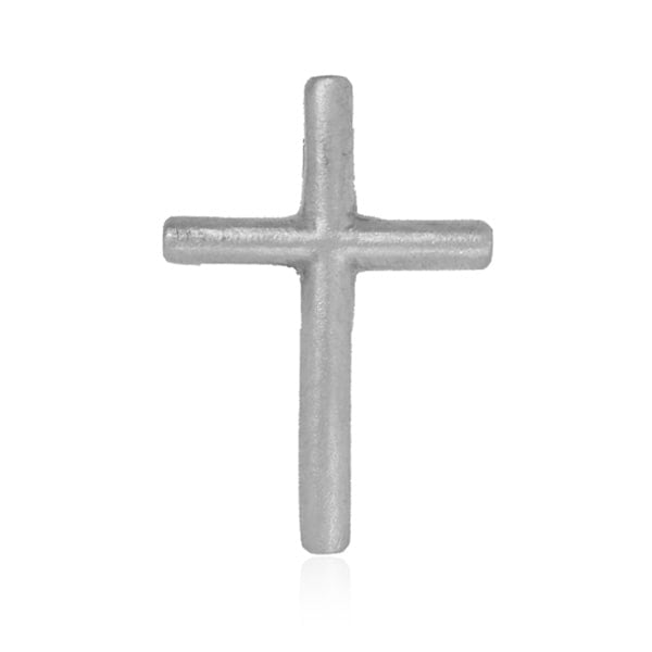 Platinum Pendant - Slender Cross **Matte Finish** - 10.2 Grams, .24K Pure thumbnail