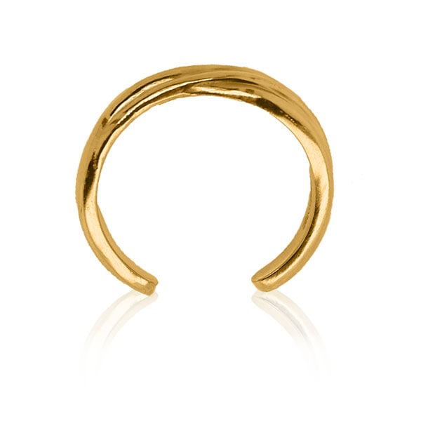 Gold Ring - Classic Intertwined Band **Polished Finish** - 10.4 Grams, .9999 Fine 24K Pure - Large