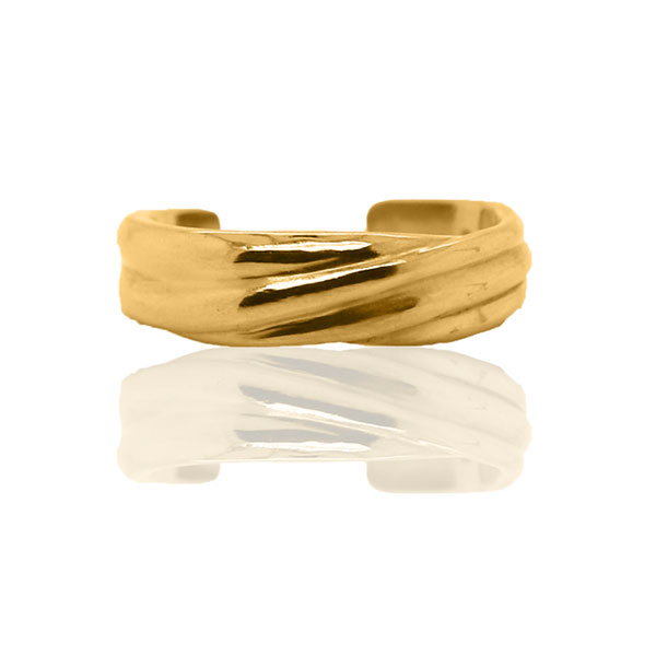 Gold Ring - Classic Intertwined Band **Polished Finish** - 10.4 Grams, 24K Pure - Large