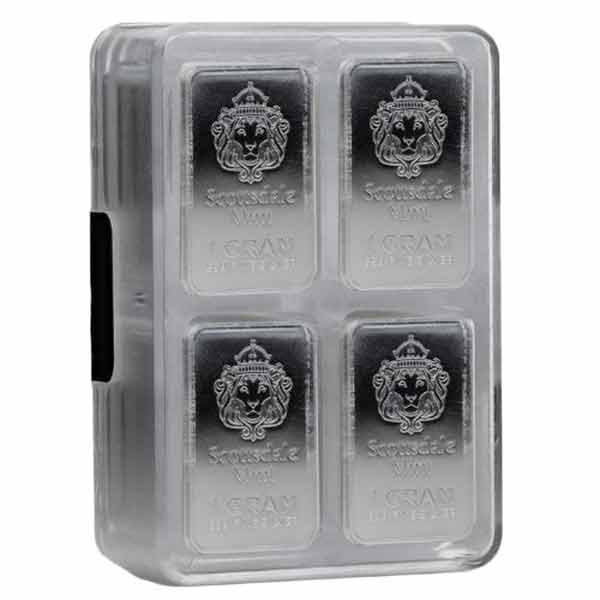 Scottsdale Silver Prepper Box - 100 x 1 Gram Silver Bars, .999 Pure