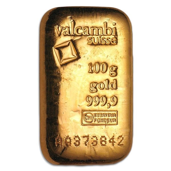 100 Gram Gold Bar (Brand our Choice) thumbnail