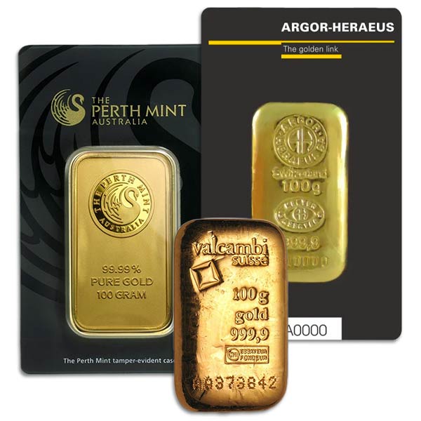 100 Gram Gold Bars for Sale · Money Metals®
