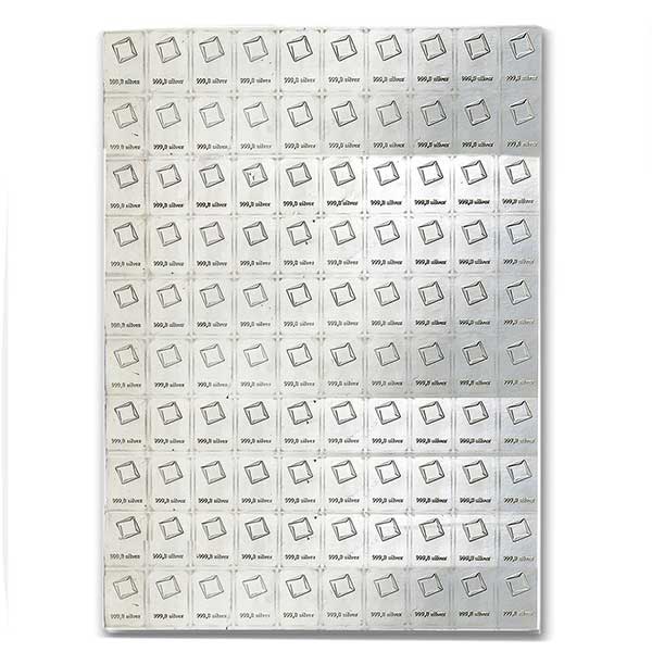 Silver Valcambi CombiBar - 100 x 1 Gram .999 Pure thumbnail
