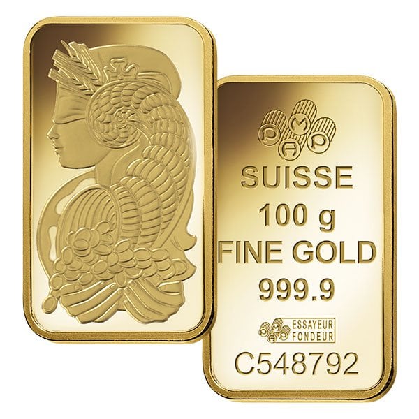 100 Gram Gold Bars For Pamp Suisse Money Metals 100 Gram Gold Bars For Pamp