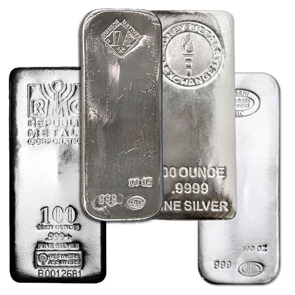 100 Oz Silver Bar (Design Our Choice)