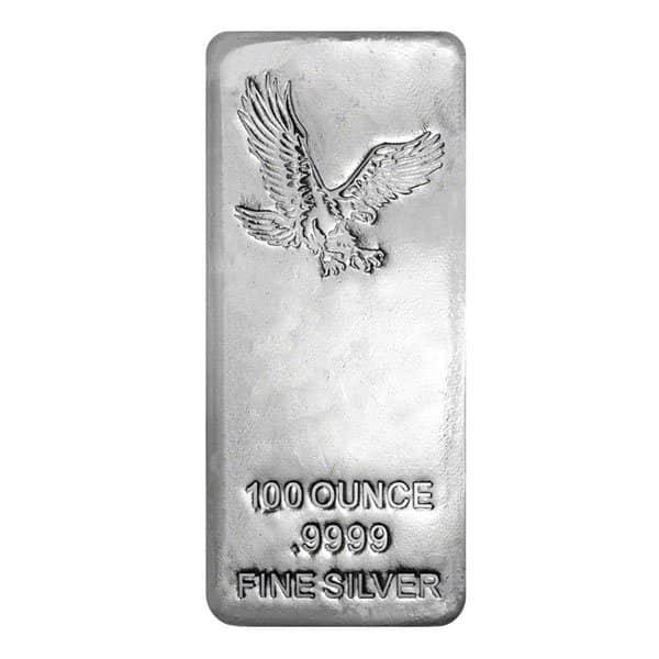 100 Oz Silver Bar (Design Our Choice) thumbnail