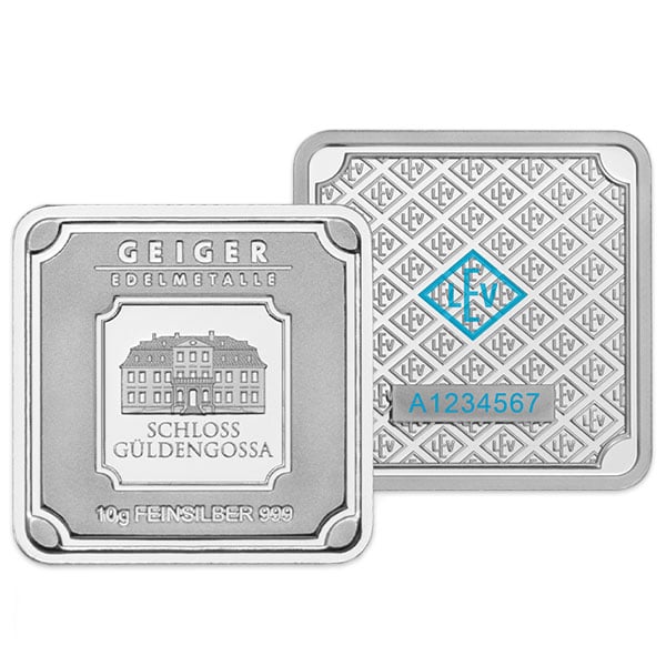 Geiger Silver Box - 10 Gram Silver Bars x 30 pcs, .999 Pure thumbnail