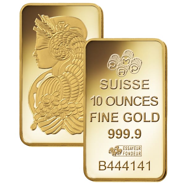 10 Oz Gold Bar (Brand our Choice)