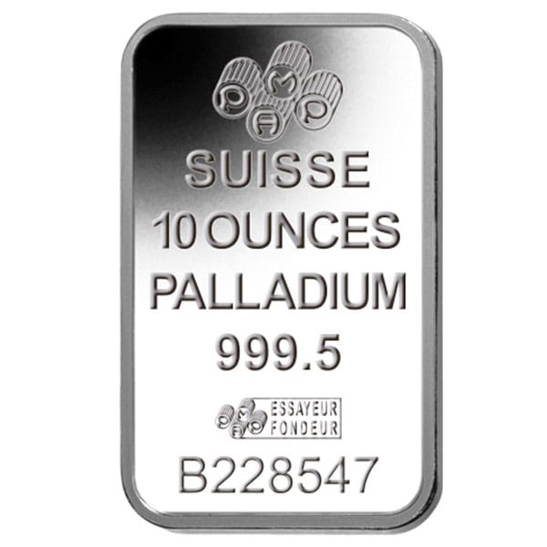 10 Oz Palladium Bars