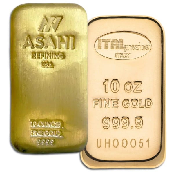 10 Oz Gold Bar (Brand our Choice)