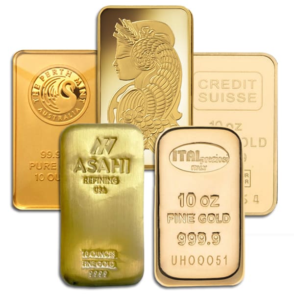 10 Oz Gold Bars