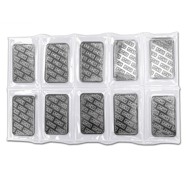 Johnson Matthey MINTED 10-oz Silver Bar, .999 Pure
