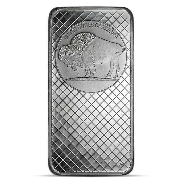 Silvertowne Buffalo Silver Bar - 10 Ounce .999 Pure