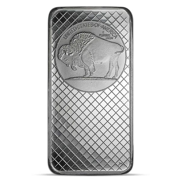 Buffalo Design Silver Bar - 10 Ounce .999 Pure