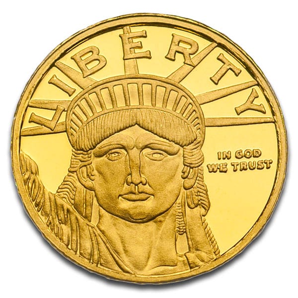 1/10 Oz Lady Liberty Gold Rounds