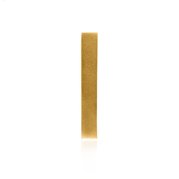 Gold Pendant - Narrow Pillar **Matte Finish** - 11.1 Grams, 24K Pure thumbnail