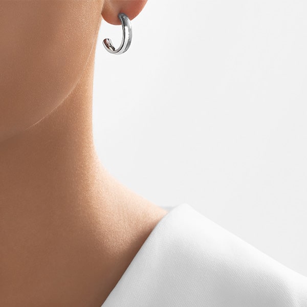 Solid shop platinum earrings