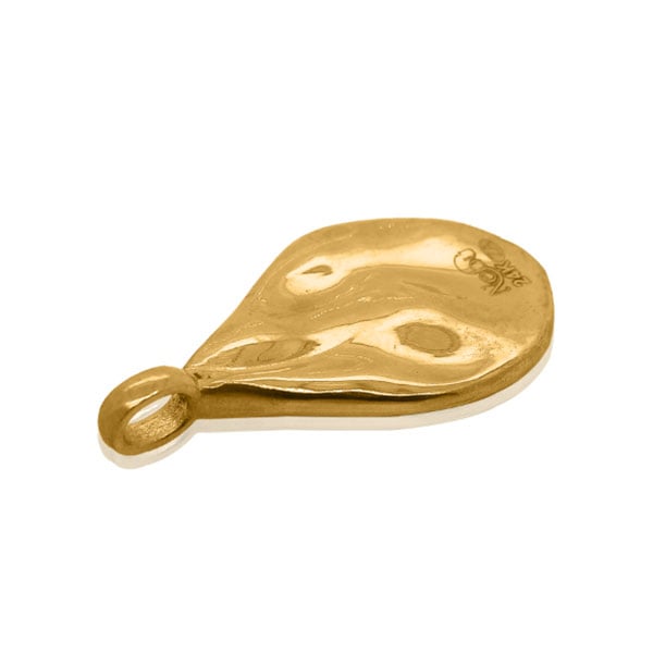 Gold Pendant - Molten Drop **Polished Finish** - 12.8 Grams, .9999 Fine 24K Pure