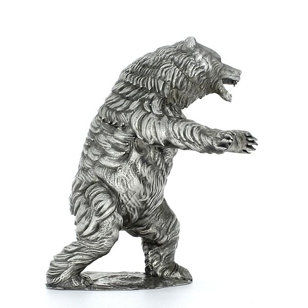 Ozzy the Bear - Sterling Silver Statue, 12 Troy Ozs, .925 Pure