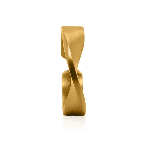 Gold Ring - Modern Tension **Matte Finish** - 13 Grams, .9999 Fine 24K Pure - Large