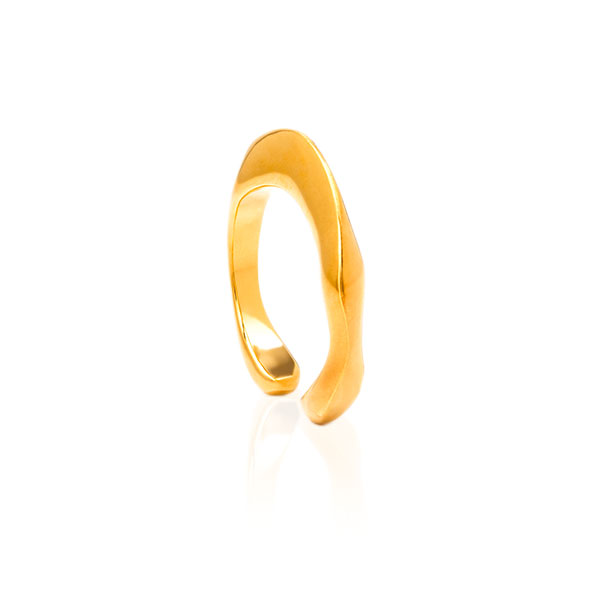 Gold Ring - Molten **Polished Finish** - 14.3 Grams, .9999 Fine 24K Pure - Large