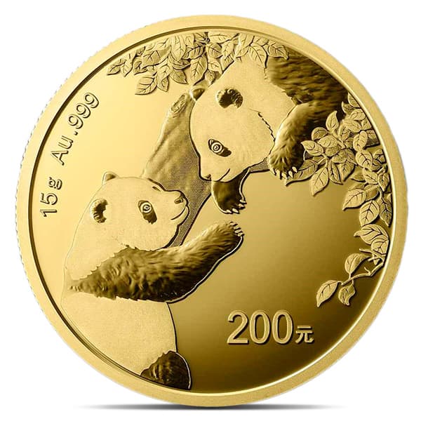 Chinese Gold Panda- 15 Gram, .999 Purity