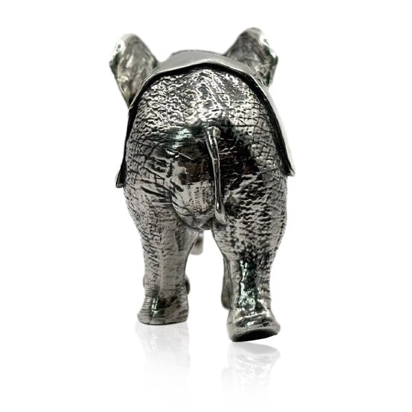 American Elephant - Sterling Silver Statue, 15 Troy Ozs, .925 Pure