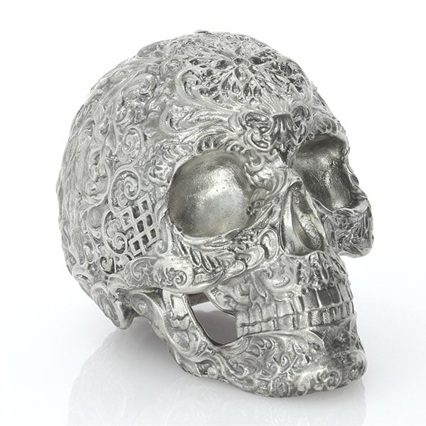 Skull of the Dead - Sterling Silver Statue, 15 Troy Ozs, .925 Pure thumbnail