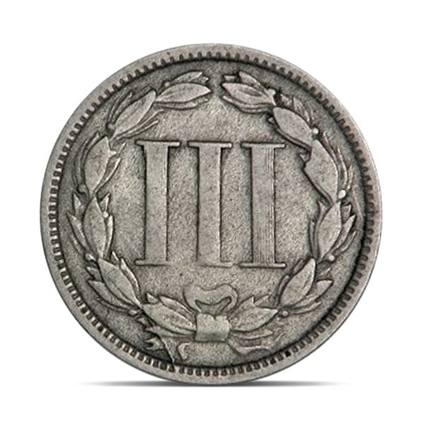 Civil War US Coins (2pc) - 1864 2 Cent and 1865 3 Cent (Good to Very Good)