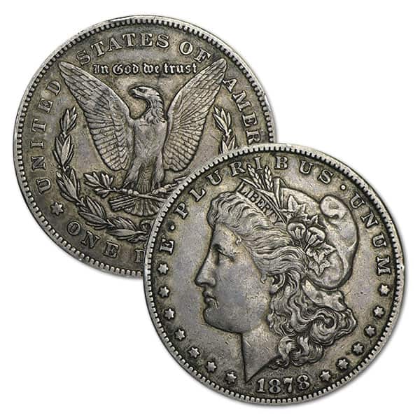 1878-CC Morgan Silver Dollar, XF