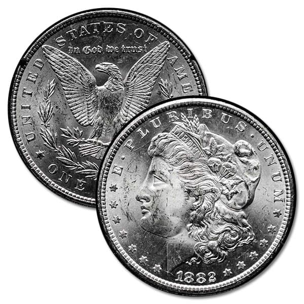 1882-CC Morgan Dollar (GSA Holder) - Brilliant Uncirculated, 90% Silver