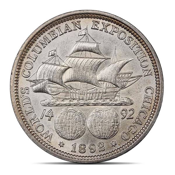 Columbus Silver Half Dollars 2-Coin Set (1892 & 1893) - Almost